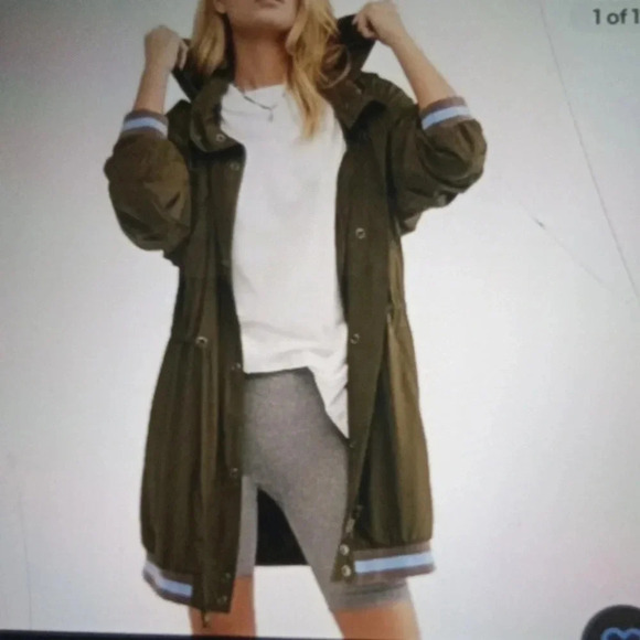 Free People wind swept hooded jacket oversized size small women - Picture 1 of 7